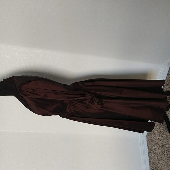 NWOT Glistening Brown Tadashi Dress - Picture 3 of 5